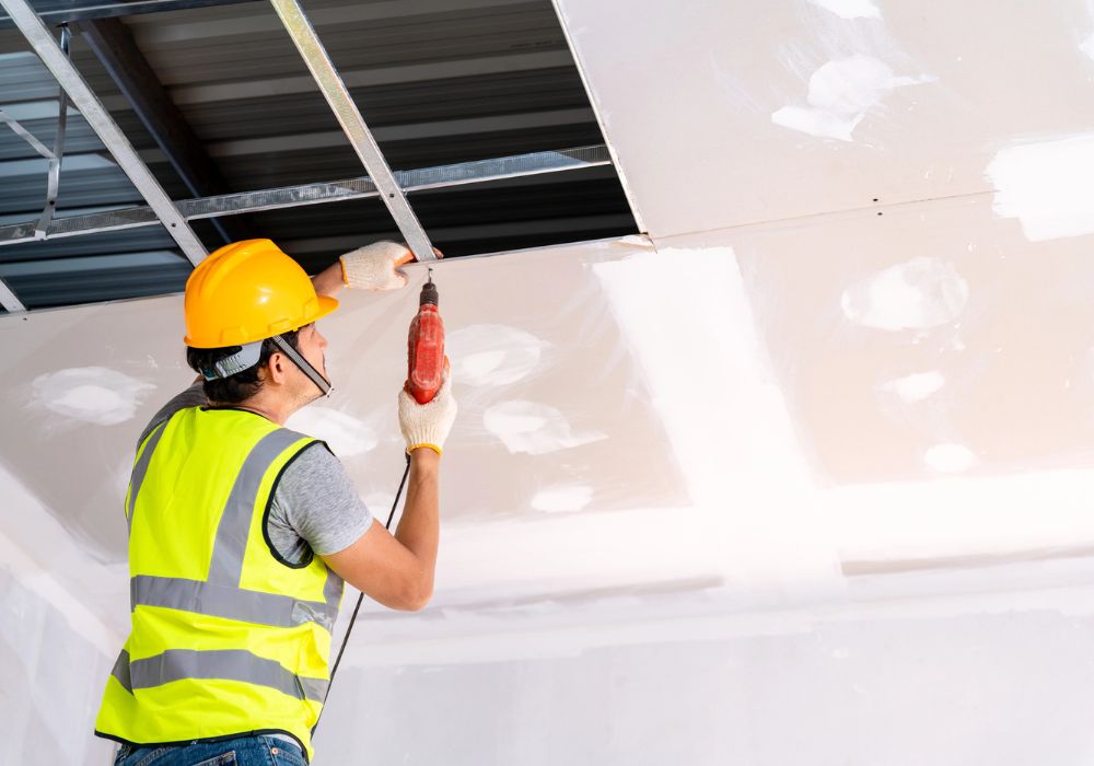 Residential plafon installation